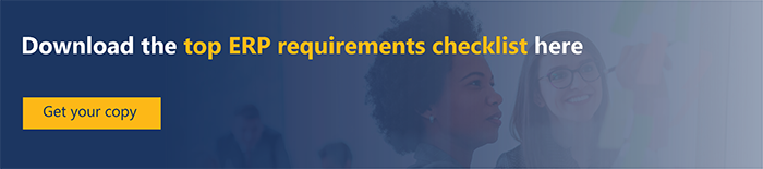 ERP requirements checklist template and downloadable 