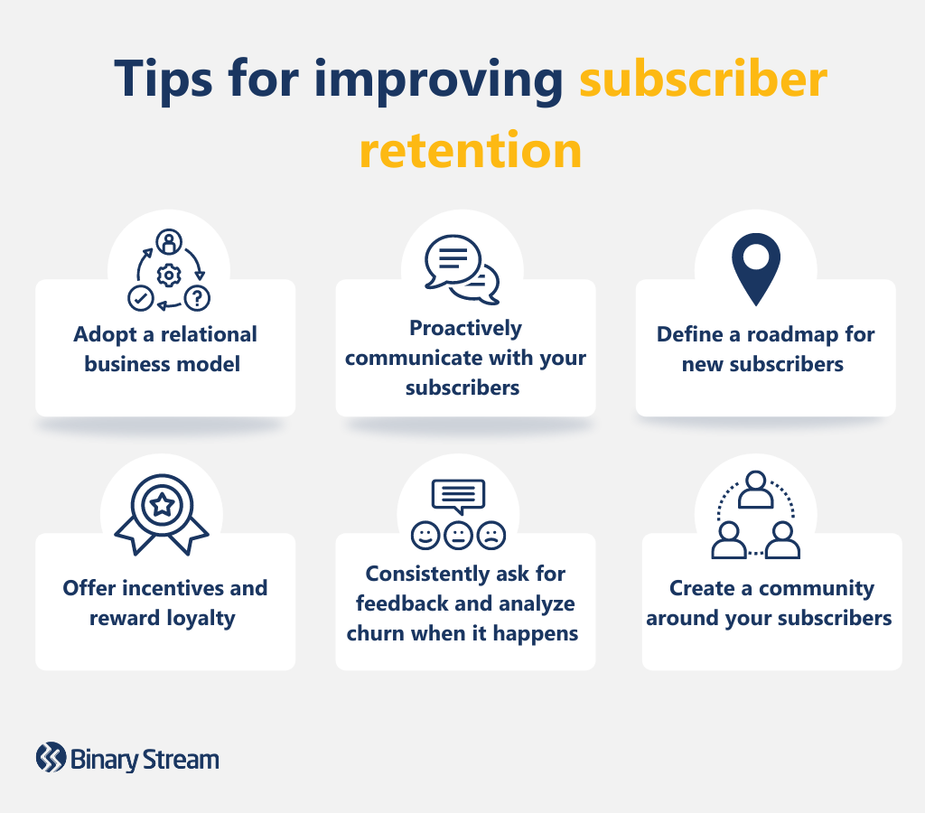 Tips for improving subscriber retention