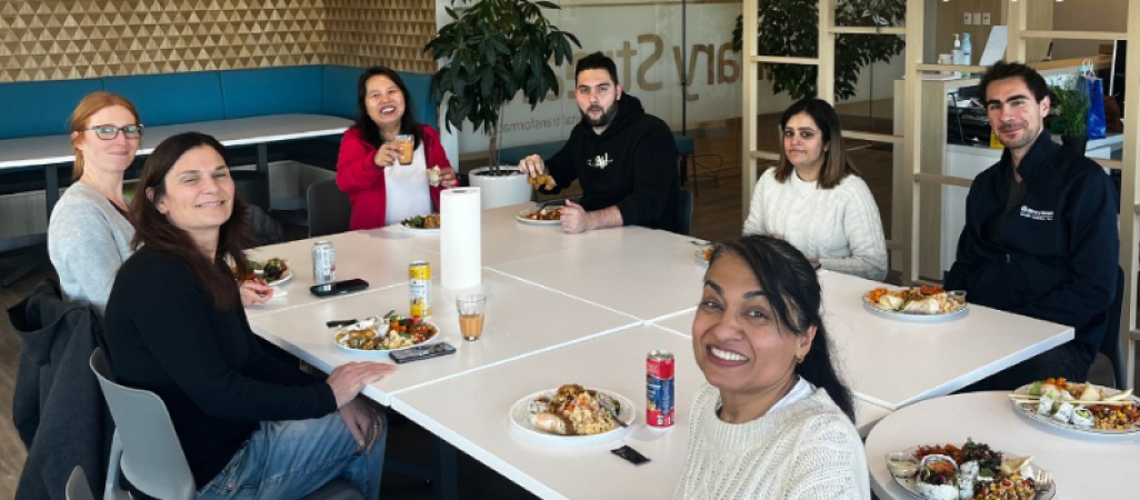 Binary Stream Careers - Company Culture - team lunch